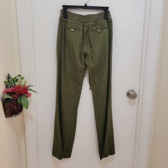 Love tree  linen cotton blend casual pants in olive sz M - Picture 4 of 9